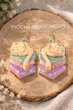 Cat on a Book Stack Resin Mold - Kitty Book Dangle Earring Mold - Cat Earring Mold - Kitty Sleeping Mold - Kawaii Cat Sleeping on Book Mold