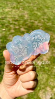 Floral Dove Earring Mold | Resin Jewelry Mold | Polymer Clay Molds | Jewelry Making | Rose Silicone Mold l UV Resin  Earring Mold