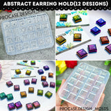 Abstract earring mold(12 Designs)