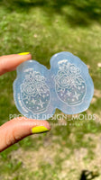 Rose Fairy Potion Earring Mold | Resin Jewelry Mold | Polymer Clay Molds | Jewelry Making | Rose Silicone Mold l UV Resin  Earring Mold