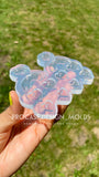 Rainbow and Heart Earring Mold | Resin Jewelry Mold | Polymer Clay Molds | Jewelry Making | Rose Silicone Mold l UV Resin  Earring Mold