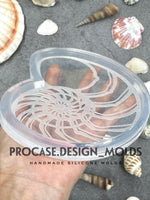 5.7” Nautilus Shell coaster mold