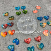 Heart earring mold