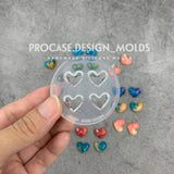 Heart earring mold