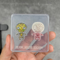 Skeleton earring mold