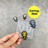 Skeleton earring mold