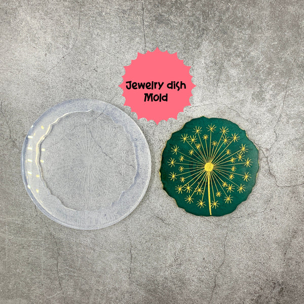 4 inch Dandelion mold perfect for jewelry dish