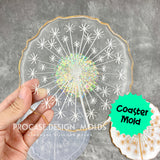 Dandelion coaster mold (Large 5 inches)