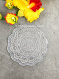 4.5 inch Peony mandala mold