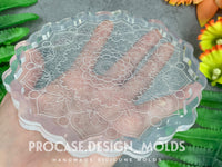 4.5 inch etched floral mandala mold