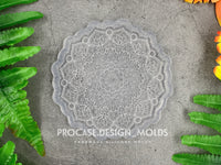 4.5 inch etched floral mandala mold