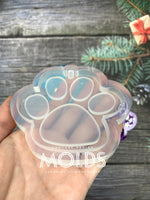 Dog paw shaker mold (3 inches)