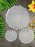 Floral etched mandala mold (3 sizes available)