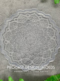 Floral etched mandala mold (3 sizes available)