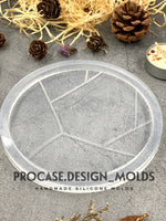 Abstract coaster mold ( 4.5 inches)