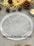 Abstract coaster mold ( 4.5 inches)