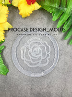 4 inch etched rose mold perfect for ring dish