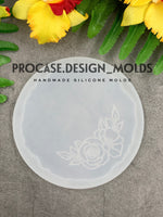 5 inch Floral border coaster mold