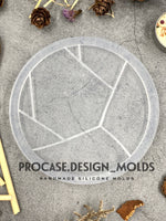 Abstract coaster mold ( 4.5 inches)