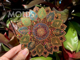 Etched leaf mandala silicone mold(3 sizes available)