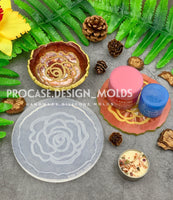 4 inch etched rose mold perfect for ring dish