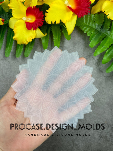 Mandala texture insert mold(4.5 inches)