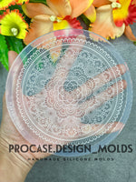 Etched round mandala mold