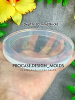 3.5 inch / 10 mm. round coaster mold