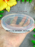 3.5 inch / 10 mm. round coaster mold