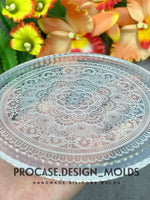 Etched round mandala mold