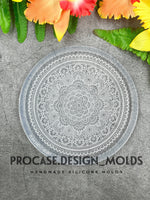 Etched round mandala mold