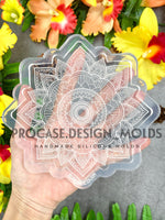 5 inch sunflower mandala mold