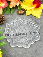 5 inch sunflower mandala mold