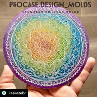 Etched round mandala mold