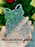 Druzy Christmas ball ornament mold #2