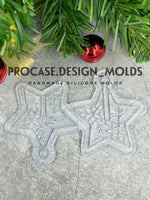 3D Christmas star ornament mold #5