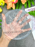 Flower lady coaster mold#3 (5 inches)