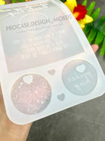 Sending a little hug card mold with 2 pocket hug perfect for keychains.(Letter mold)