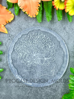 Flower lady coaster mold#6