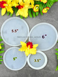 Round coaster collection mold (4 sizes available)