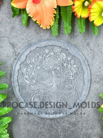 Flower lady coaster mold#7