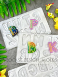 Abstract alphabet molds (26 letters)