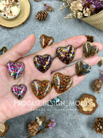 Hearts earring pallet mold (12 hearts, in 3 different sizes)