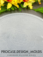 Etched round mandala mold