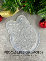 Druzy Christmas ball ornament mold #2