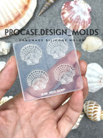 Seashell earrings mold.