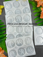 Floral alphabet molds (A-Z 26 letters)