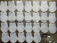 Christmas ball alphabet ornament molds (Available in each letter individually or as a whole set(A-Z 26 letters))