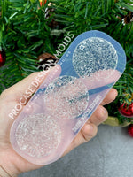 B - Grade mold - 1.5" Druzy round mold(3 tags per mold.)