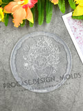 Flower lady coaster mold #1 (5 inches)